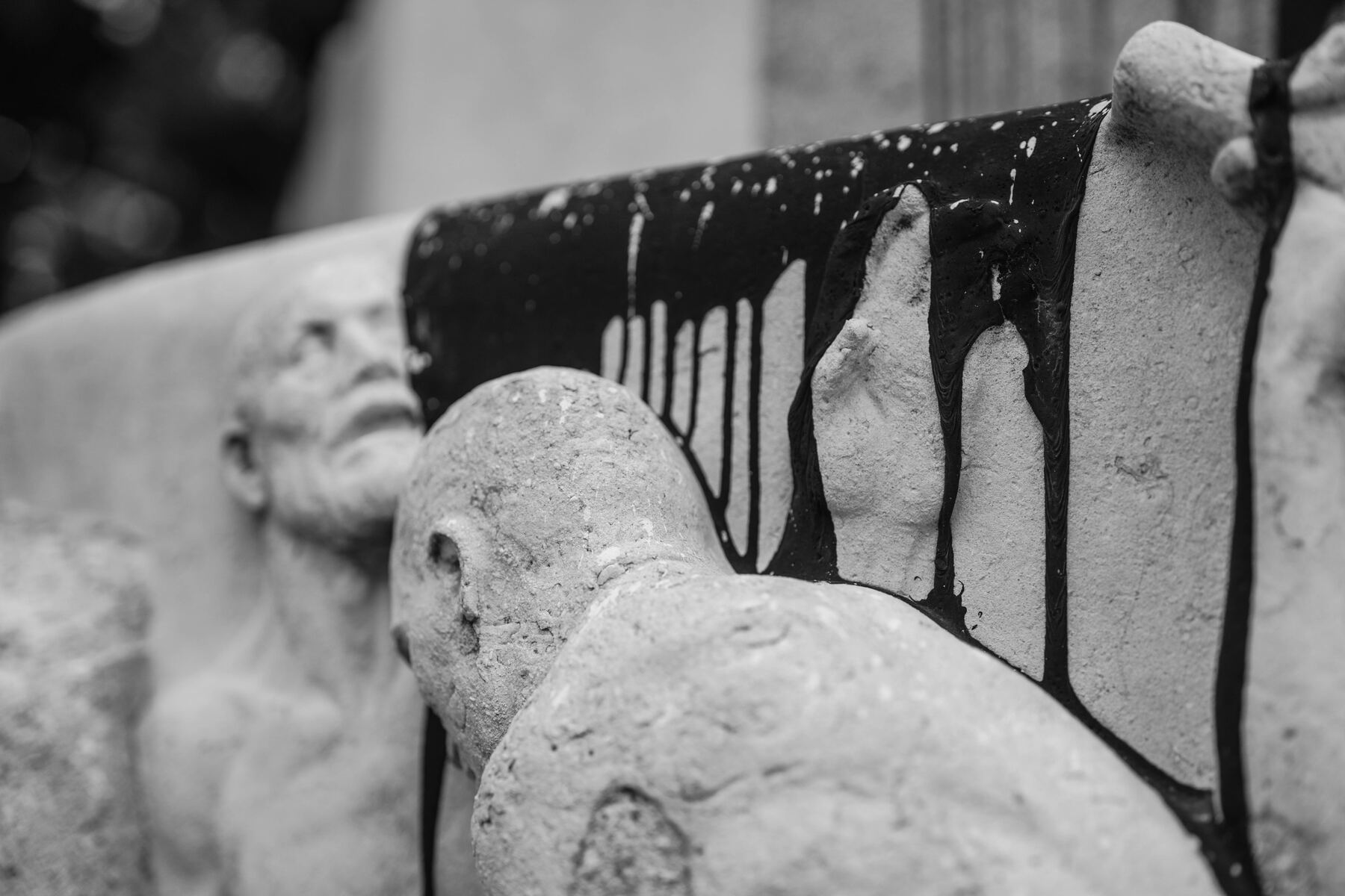 Nahaufnahme einer Skulptur
